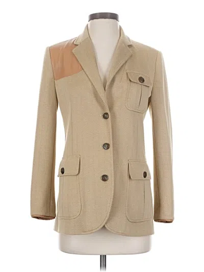 Pre-owned Polo Ralph Lauren Blazer Jacket In Tan