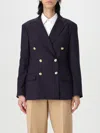 Polo Ralph Lauren Womens Wool Suit Separate Double-breasted Blazer In Blue