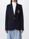 Polo Ralph Lauren Slim-fit Blazer In Jacquard A Maglia Doppia Blazer In Blue
