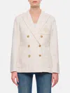 Polo Ralph Lauren Brushed Double-breasted In Weiss