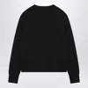 Polo Ralph Lauren Black Cotton Blend Cardigan In Black