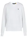 Polo Ralph Lauren White Crewneck Sweatshirt With Pony Detail On The Front In White