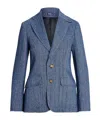 Polo Ralph Lauren Heritage Single Breasted Blazer In Blue