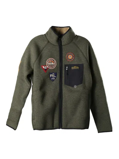 Polo Ralph Lauren Blended Zipper Jacket In Black