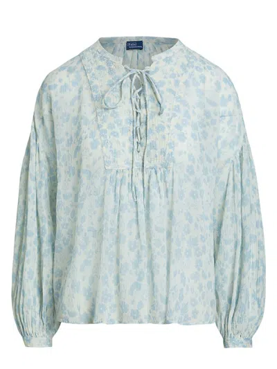Polo Ralph Lauren Blouse In Blue