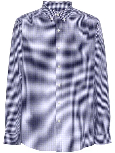 Polo Ralph Lauren Slim Fit Buttoned-down Stretch Fabric Shirt In Multi