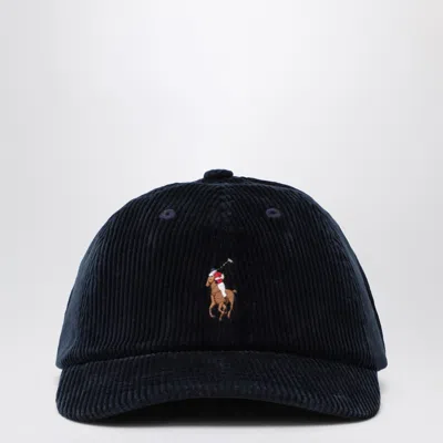 Polo Ralph Lauren Navy Blue Corduroy Baseball Cap