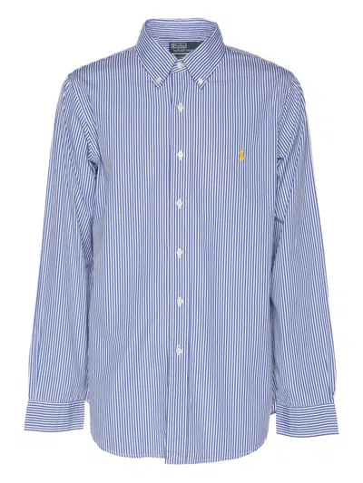 Pre-owned Polo Ralph Lauren Striped Shirt In Blue