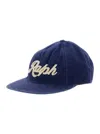 Polo Ralph Lauren Blue Baseball Cap With Logo Print On The Front And Rear Adjustable Buckle Closure