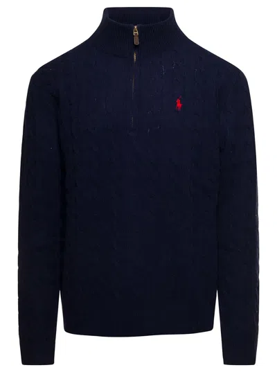 Polo Ralph Lauren Maglione In Misto Lana Blu Navy  Uomo In Blue