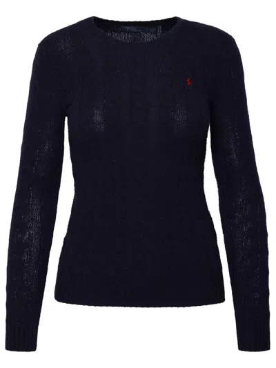 Polo Ralph Lauren Blue Cashmere Blend Julianna Sweater In Navy