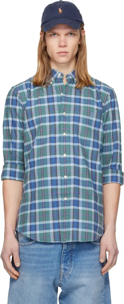 Polo Ralph Lauren Blue Classic Oxford Long Sleeve Sport Shirt