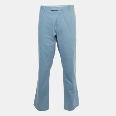 Pre-owned Polo Ralph Lauren Blue Cotton Chino Trousers Xxxl