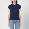 Polo Ralph Lauren Cotton Jersey Crewneck T-shirt Clothing In Blue