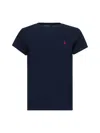 Polo Ralph Lauren Cotton Jersey Crewneck T-shirt Clothing In Blue