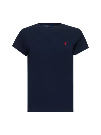 Polo Ralph Lauren Blue Cotton Crewneck T-shirt
