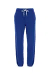 Polo Ralph Lauren Blue Cotton Joggers In Blue Saturn
