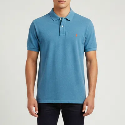 Pre-owned Polo Ralph Lauren Blue Cotton Pique Polo T-shirt Xxl