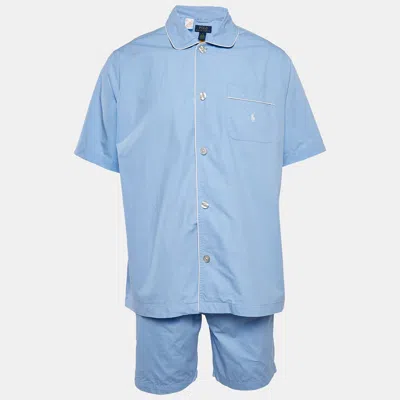Pre-owned Polo Ralph Lauren Blue Cotton Shirt And Shorts M