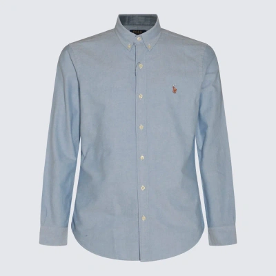 Polo Ralph Lauren Blue Cotton Shirt In Bsr Blue