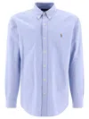 Polo Ralph Lauren Long Sleeve Sport Shirt In Blue