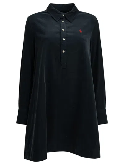 Polo Ralph Lauren Blue Cotton Short Shirtdress