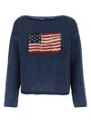 Polo Ralph Lauren Flag Pointelle Cotton-linen Sweater