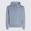 Polo Ralph Lauren Blue Cotton Sweatshirt In Blue