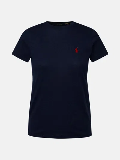 POLO RALPH LAUREN BLUE COTTON T-SHIRT