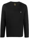 Polo Ralph Lauren Ralph Lauren Long Sleeved T Shirt Black In Black