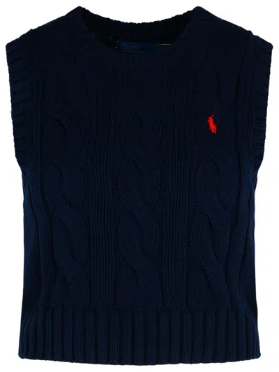 Polo Ralph Lauren Blue Cotton Vest