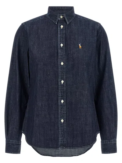 Polo Ralph Lauren Blue Cotton Women's Blouse