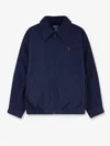 Polo Ralph Lauren Blue Denim Jacket With Embroidered Logo On The Front In Blue
