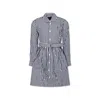 Polo Ralph Lauren Blue Dress For Girl With Horse In Blue