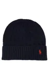 Polo Ralph Lauren Blue Eye-catching Wool Hat In Black