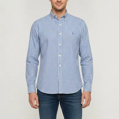 Pre-owned Polo Ralph Lauren Blue Gingham Check Cotton Long Sleeve Shirt L