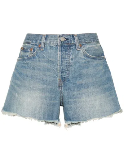 Polo Ralph Lauren Blue High-rise Denim Shorts