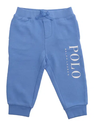 Polo Ralph Lauren Babies' Blue Joggers In Light Blue