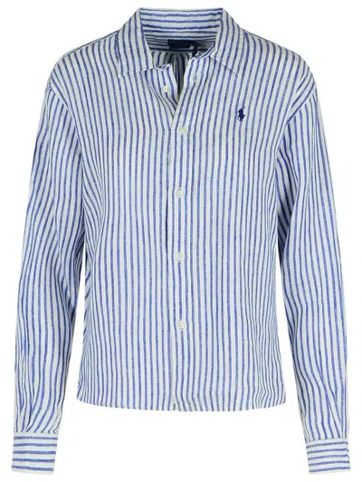 Polo Ralph Lauren Blue Linen Shirt