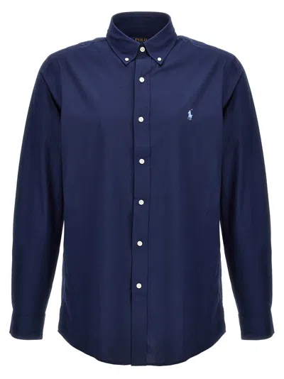 POLO RALPH LAUREN BLUE LOGO EMBROIDERY SHIRT