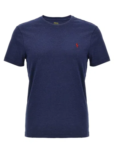 POLO RALPH LAUREN BLUE LOGO EMBROIDERY T-SHIRT