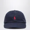 Polo Ralph Lauren Blue Baseball Cap With Logo Embroidery In Cotton Man