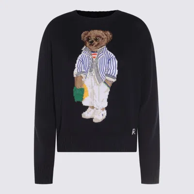 Polo Ralph Lauren Blue Navy Cotton Knitwear In Hunter Navy