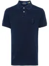Polo Ralph Lauren Blue Polo Shirt With Large Pony Detail On The Front In Cotton Piquet Man