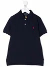 Polo Ralph Lauren Kids Boys Blue Cotton Piquet Polo Shirt In Blue
