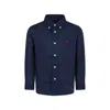 Polo Ralph Lauren Linen Shirt In Blue