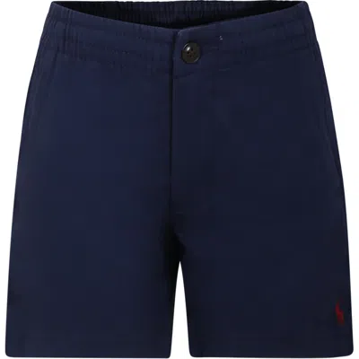 Polo Ralph Lauren Kids' Blue Shorts For Boy With Pony