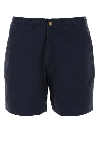 Polo Ralph Lauren Blue Stretch Cotton Bermuda Shorts In 023