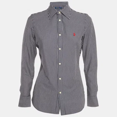 Pre-owned Polo Ralph Lauren Blue Striped Cotton Long Sleeve Shirt S
