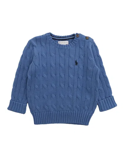Polo Ralph Lauren Kids' Blue Sweater With Logo